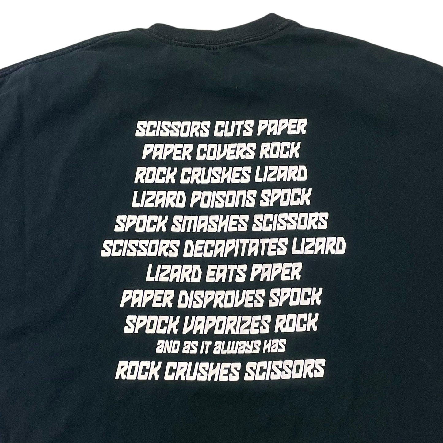 00’s ‘Rock Paper Scissors Lizard Spock’ T-Shirt