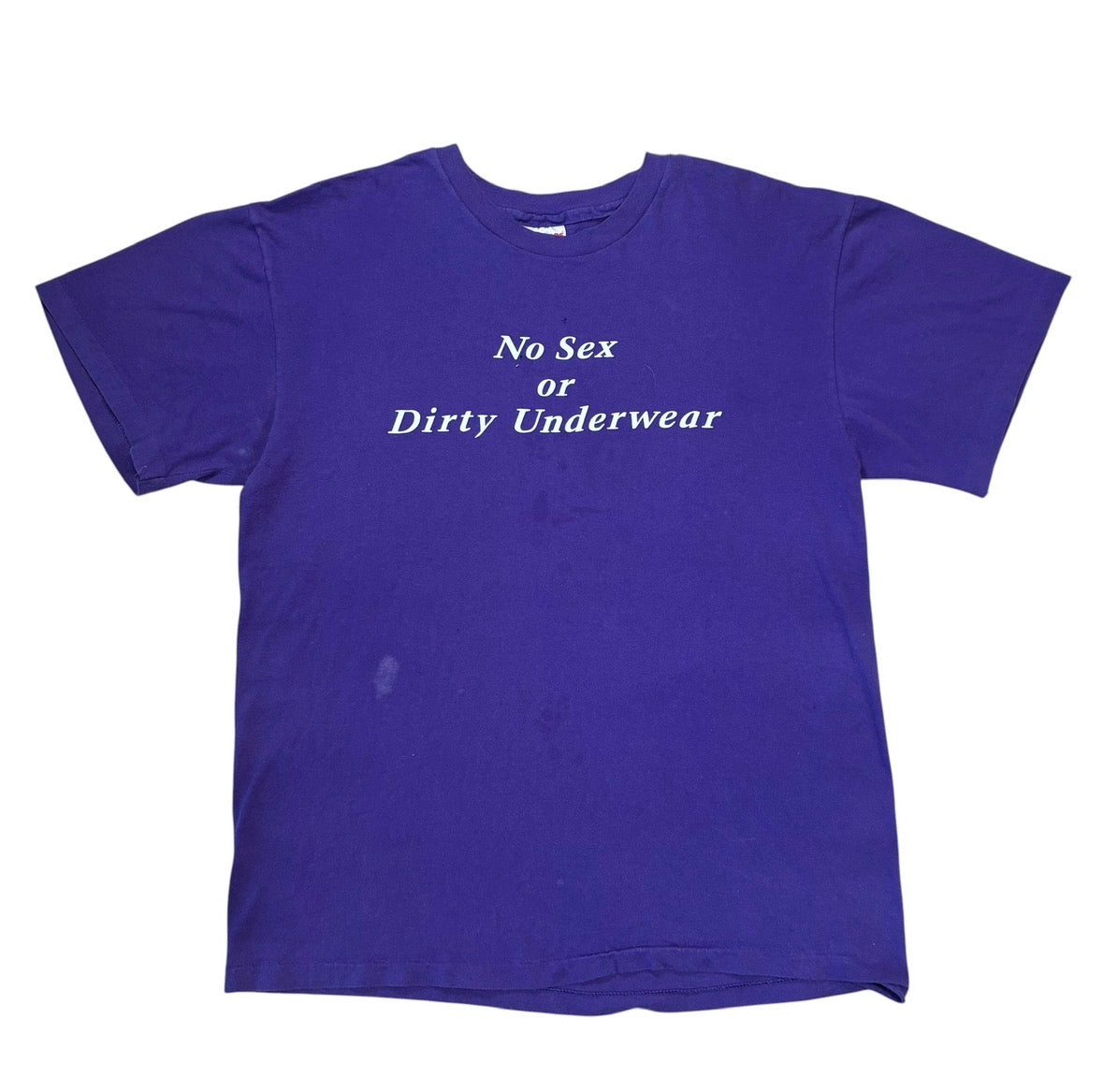 No sex or dirty underwear T-shirt size large