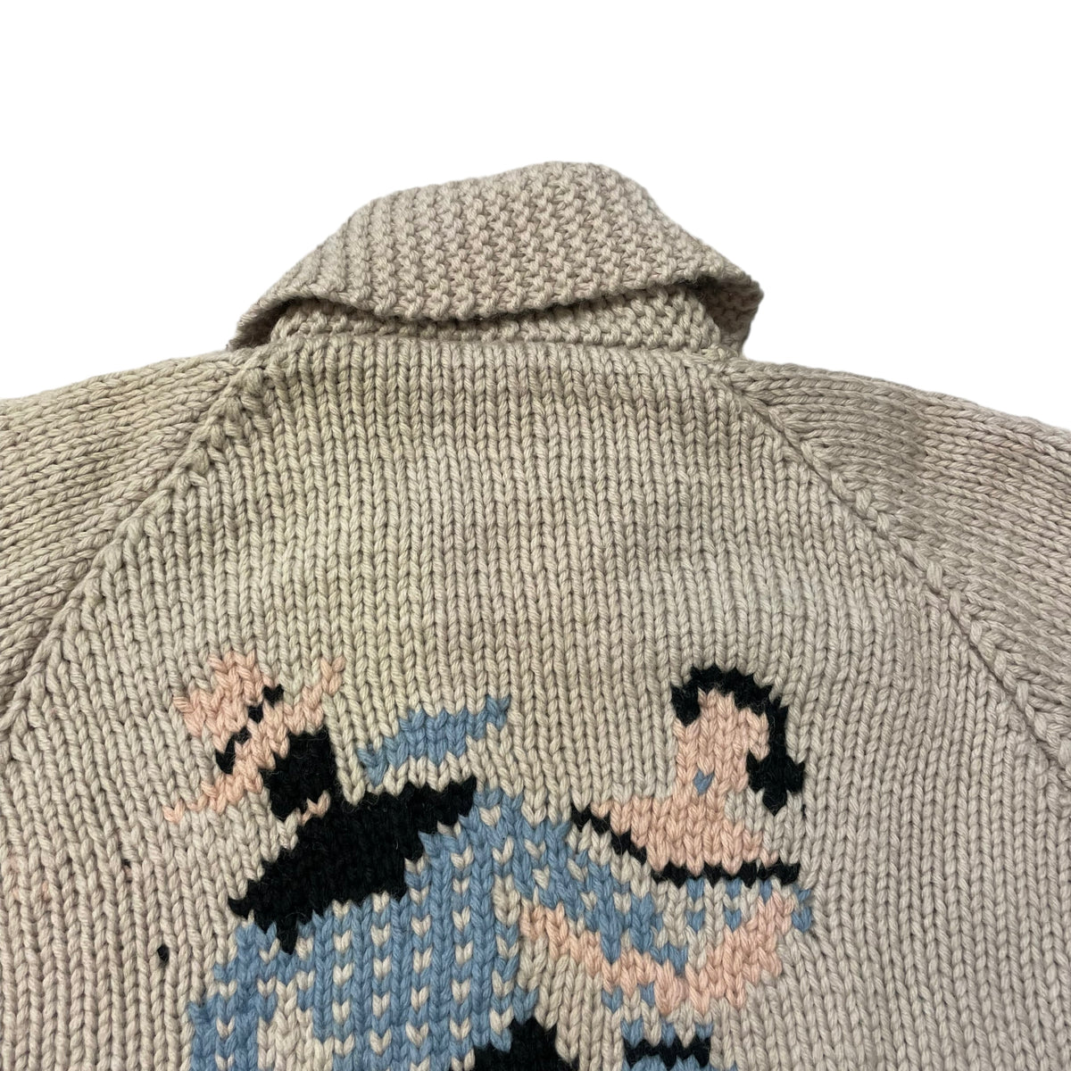 50’s/60’s ‘Rockabilly Dancing’ Music Note Design Cowichan Wool Sweater