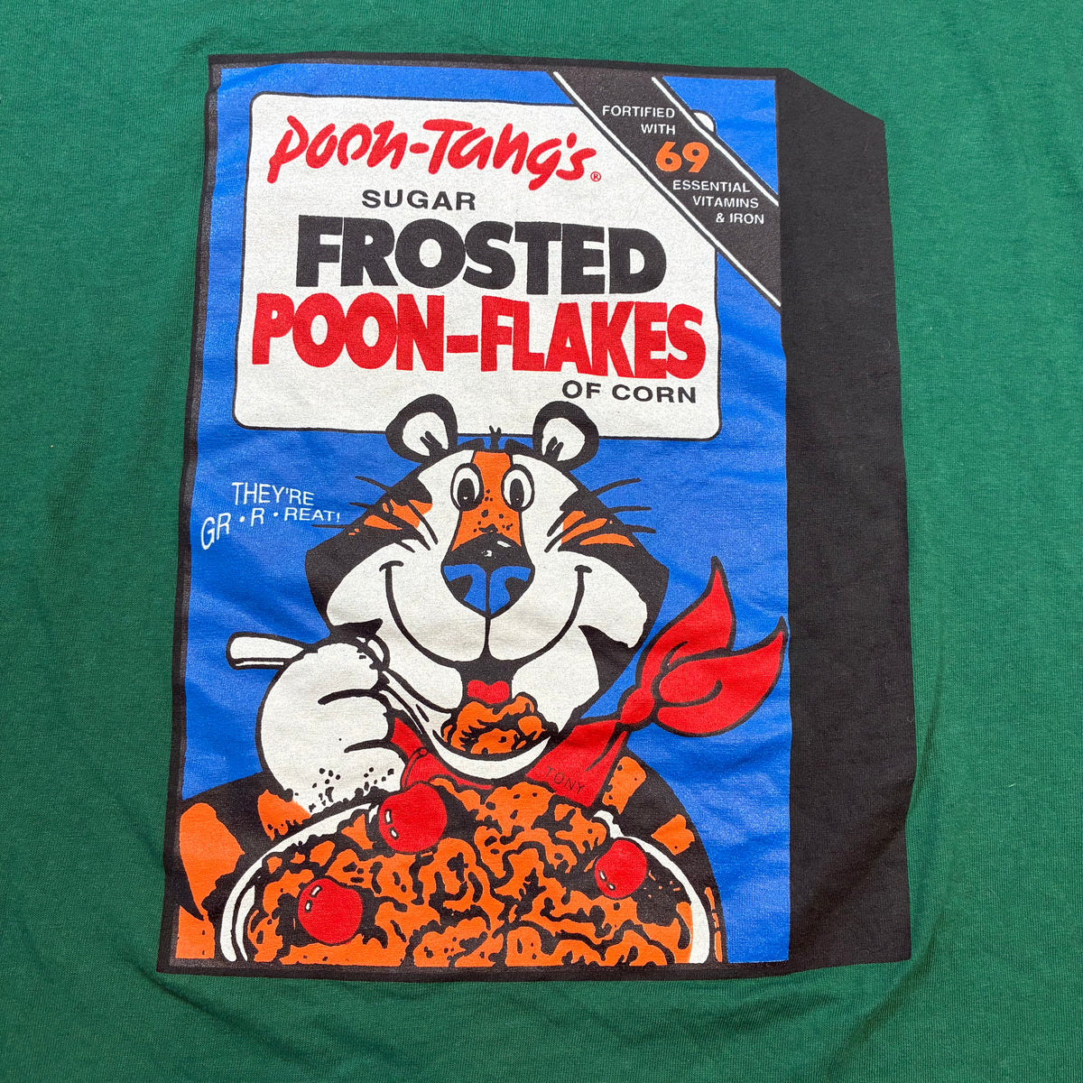 Frosted Poon Flakes Poon Tang T-Shirt Large