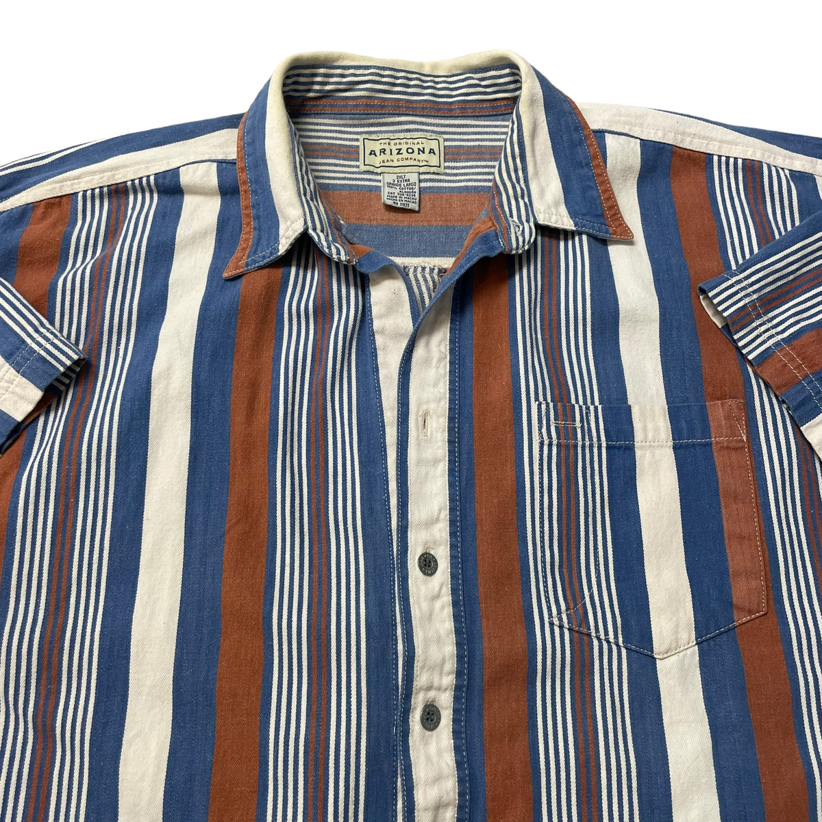 00’s Arizona Jean Co. Striped Shirt