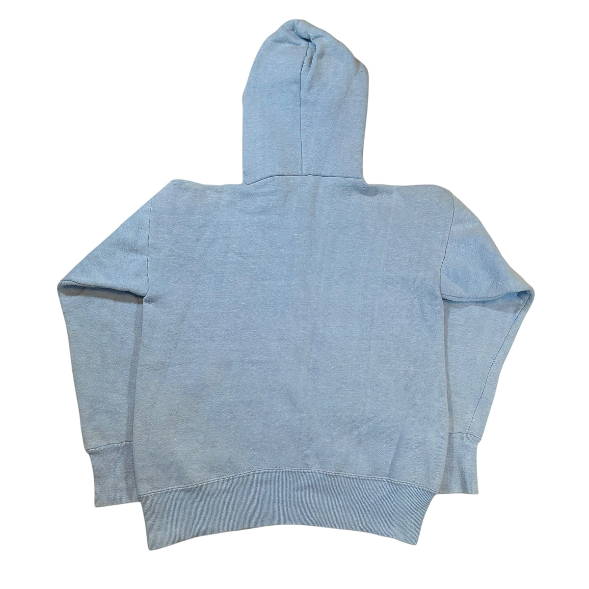 True Vintage 60’s Blue Split Pocket Zip Up Hoodie/Hooded Sweatshirt Men’s Small/Boys XL