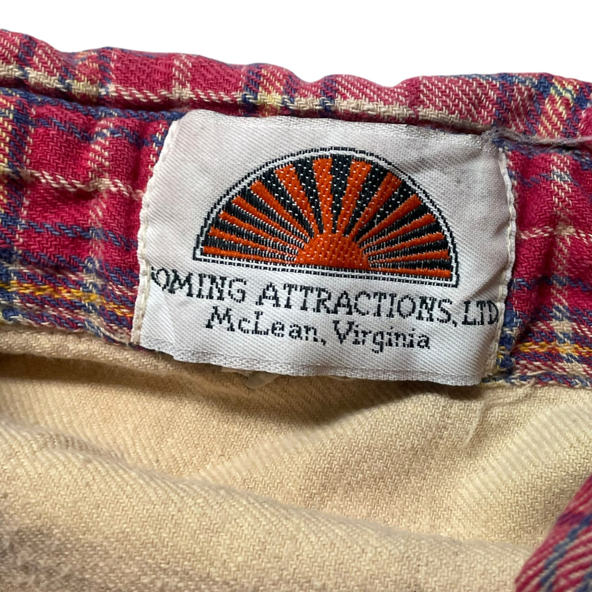 80’s Coming Attractions Cotton Lined Plaid Flannel Shirt