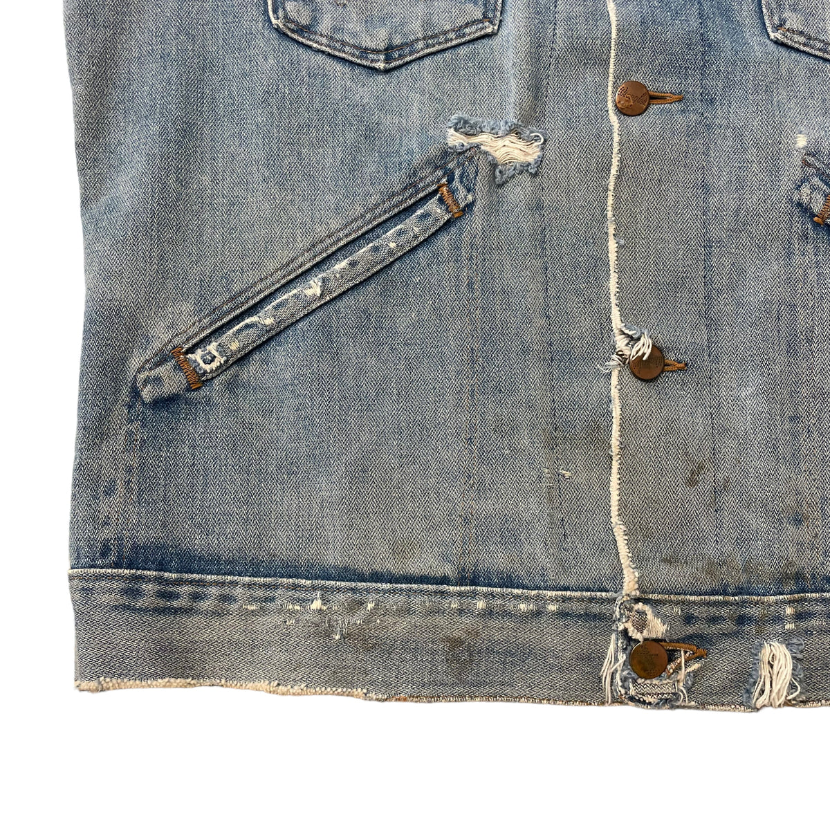 70’s Harley Davidson Branded Wrangler Cutoff Denim Jacket