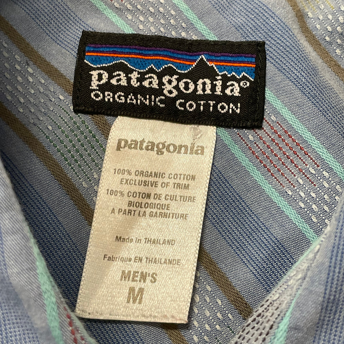 00’s Patagonia Rhythm Stripe Pattern Pearl Snap Shirt