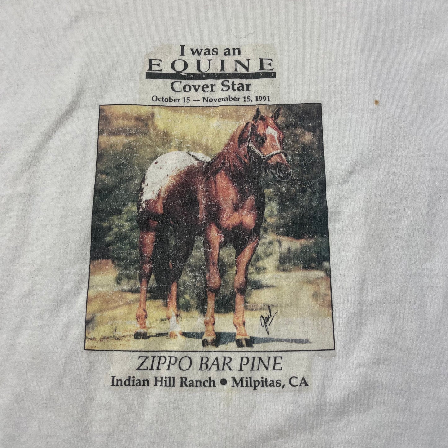 90’s ‘I was an Equine Cover Star’ Horse T-Shirt