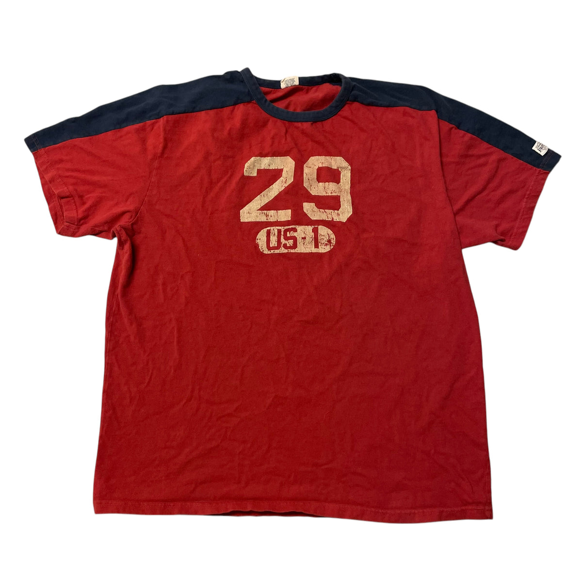 00’s American Eagle Two Tone T-Shirt Red/Navy