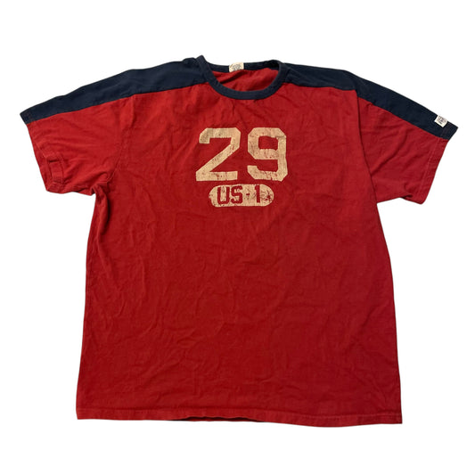 00’s American Eagle Two Tone T-Shirt Red/Navy