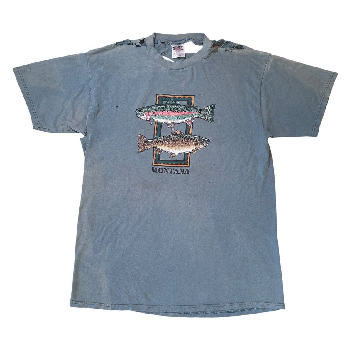 Trashed Fish tee size xl
