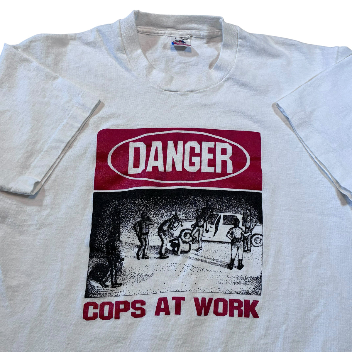 Danger cops at work size large ￼