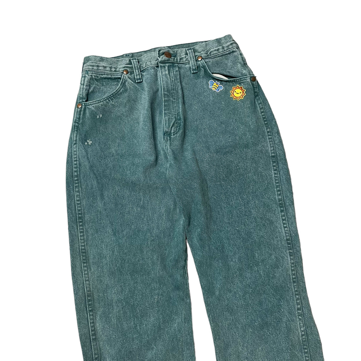 90’s Wrangler Patched Girl’s Jeans Green