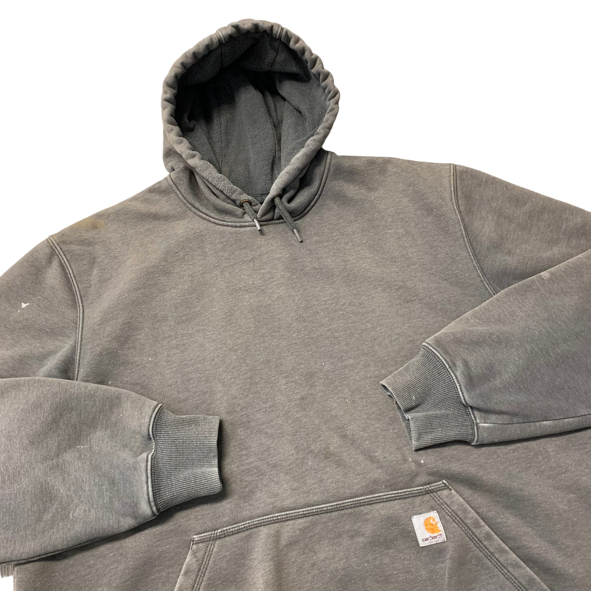Modern Carhartt Distressed Hooded Sweatshirt