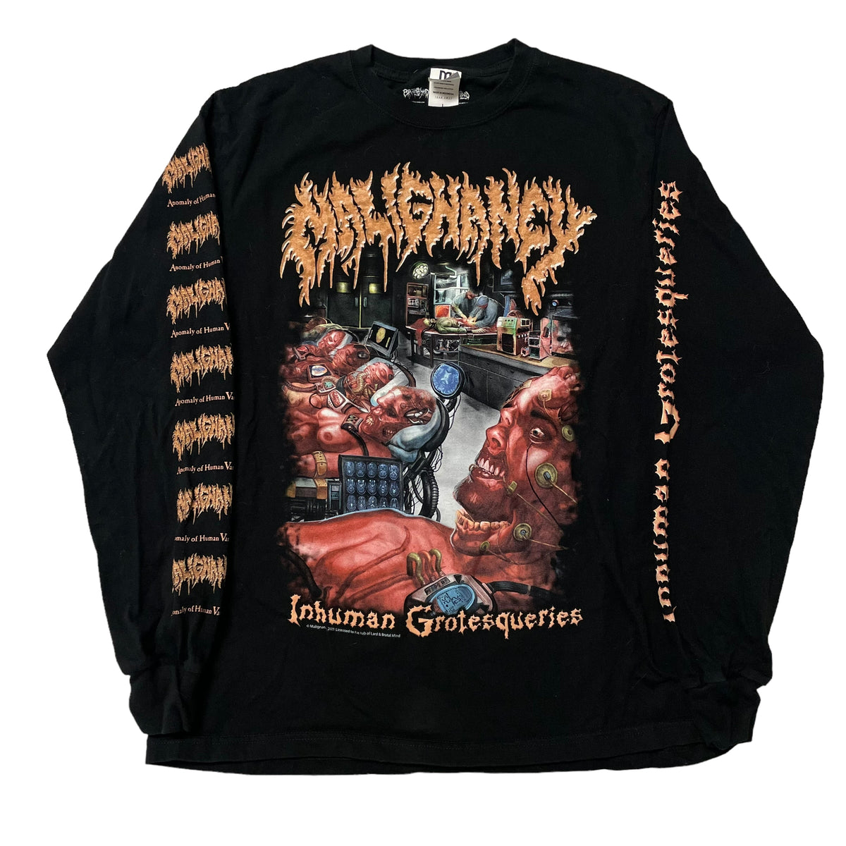 2020’s Malignancy ‘Inhuman Grotesqueries’ Long Sleeve T-Shirt