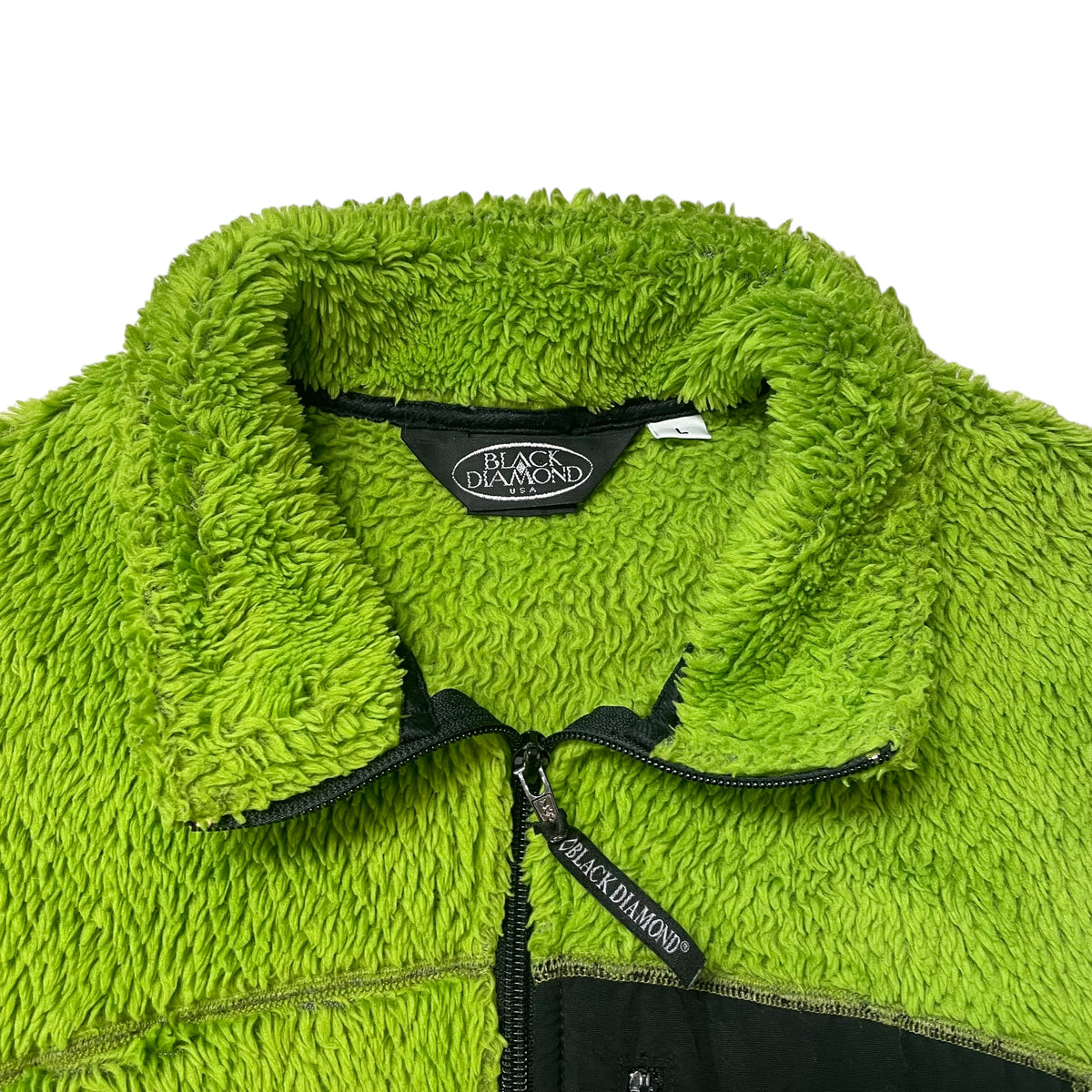 90’s Black Diamond Green/Black Fleece Jacket