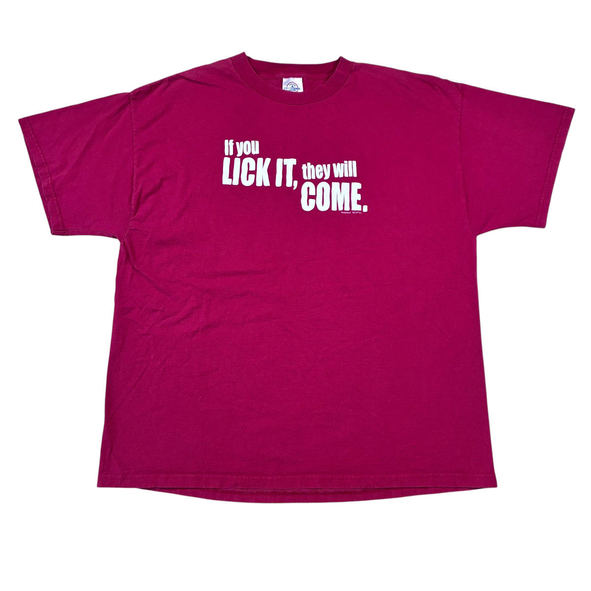Lick it word Tshirt size large