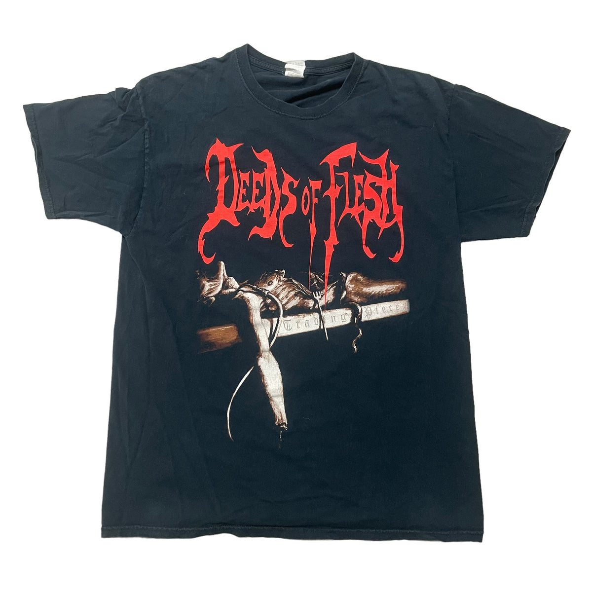 00’s Deeds of Flesh ‘Trading Pieces’ Death Metal Band T-Shirt