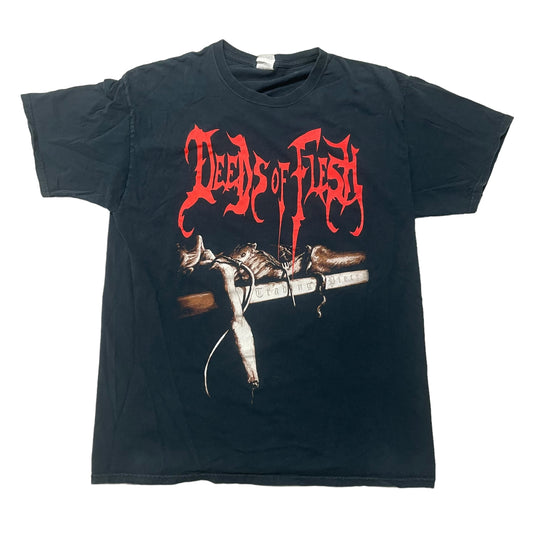 00’s Deeds of Flesh ‘Trading Pieces’ Death Metal Band T-Shirt