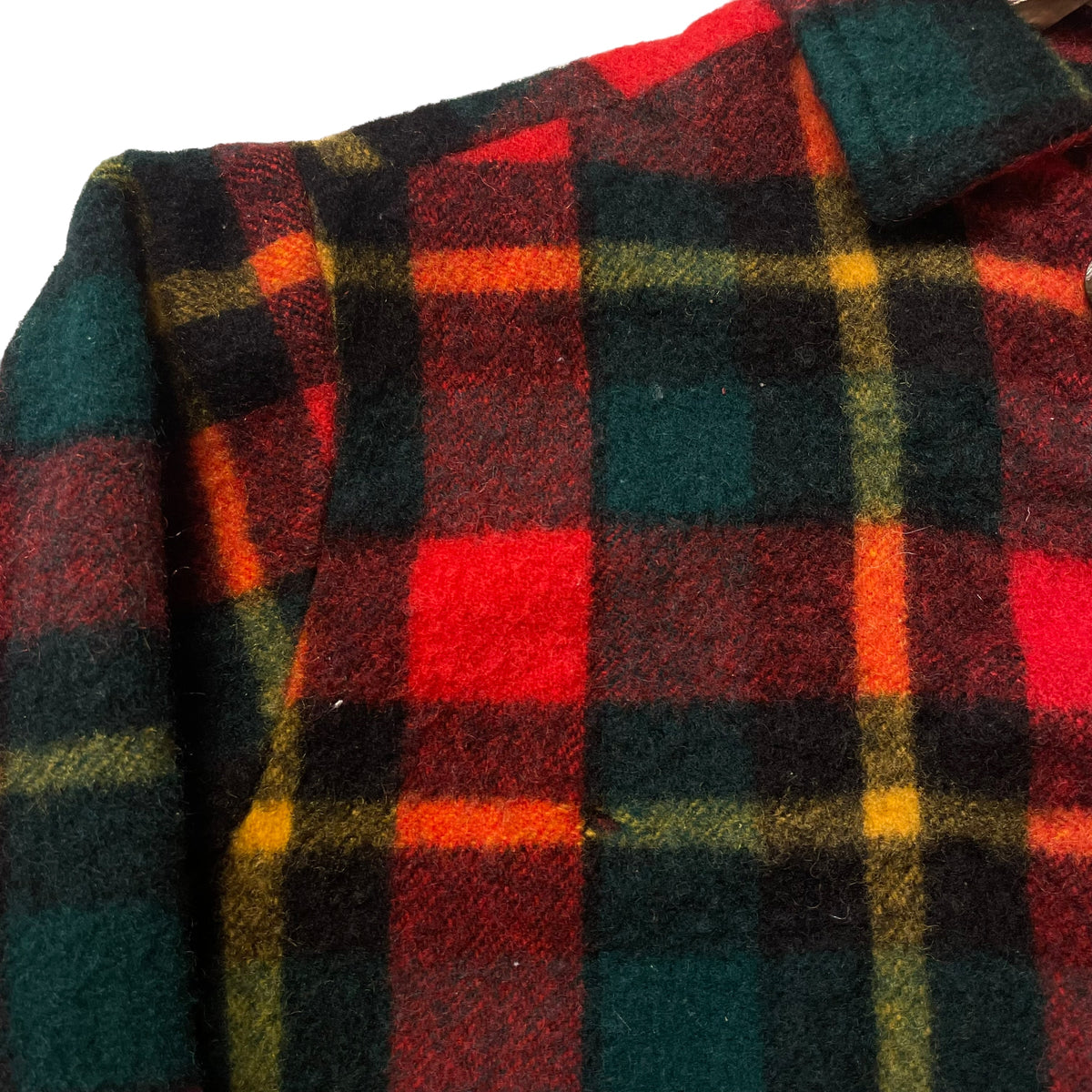 50’s/60’s Fox Knapp Plaid Wool Pullover Jacket