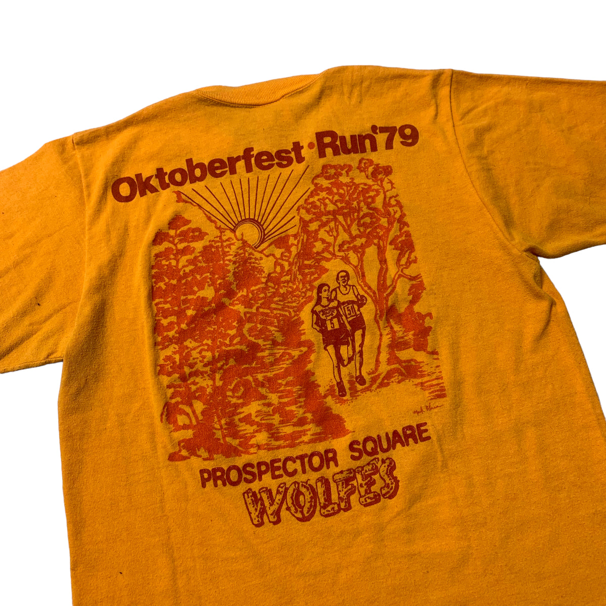 70’s Octoberfest Run ‘Prospector Square Wolves’ Marathon T-Shirt
