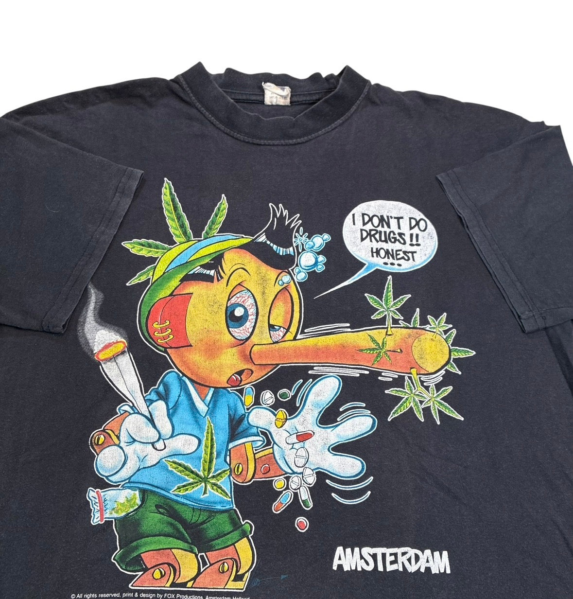 Pinocchio weed tee size large