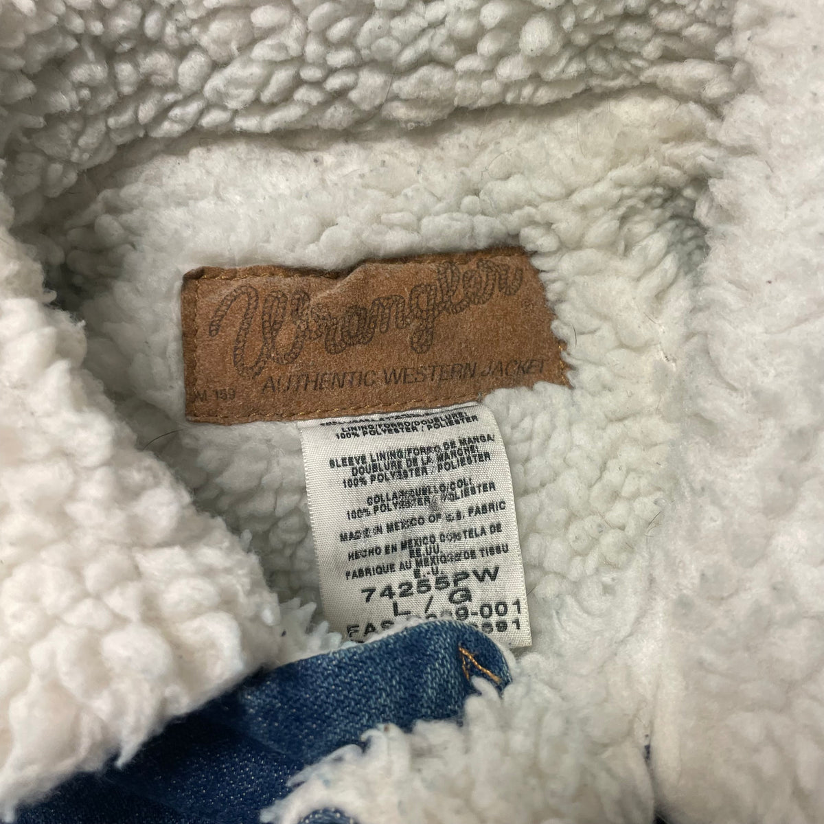 00’s Wrangler Sherpa Lined Denim Jacket
