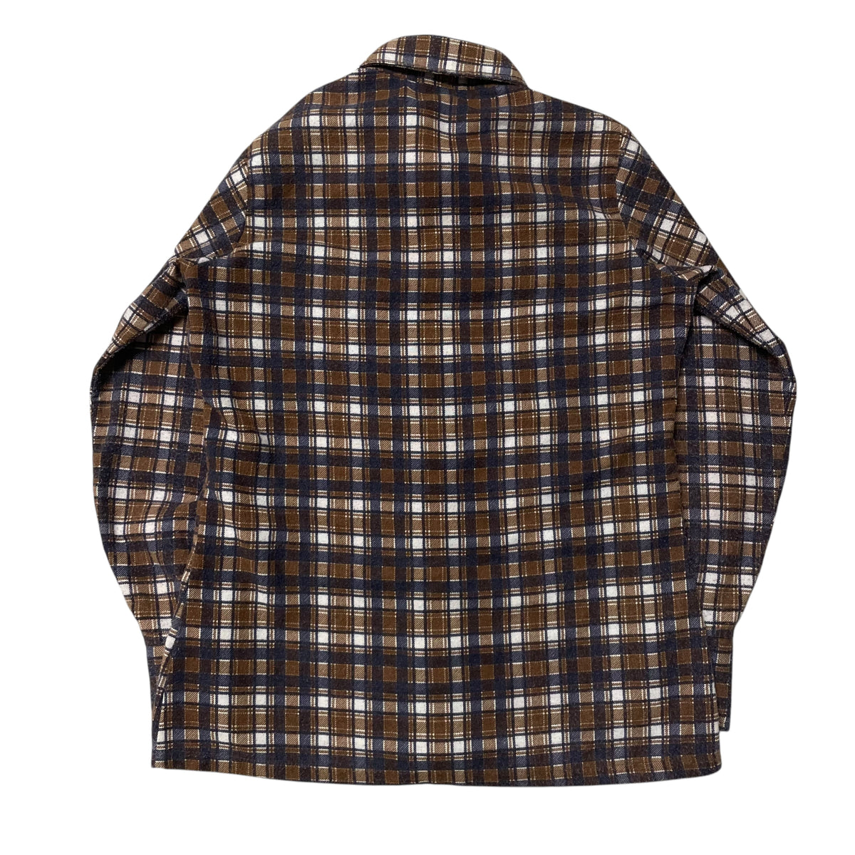 70’s Brown Plaid College Shirt