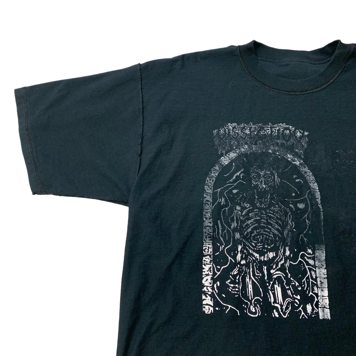 00’s Death Metal Band Test Print T-Shirt