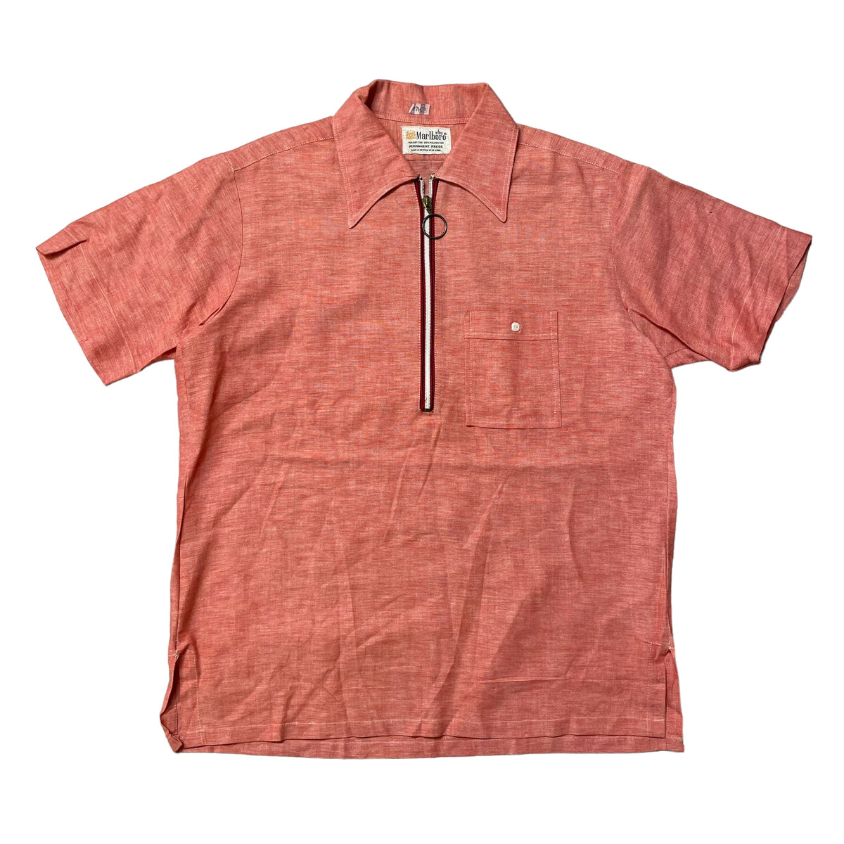 60’s Marlboro Perm Press Quarter Zip Shirt