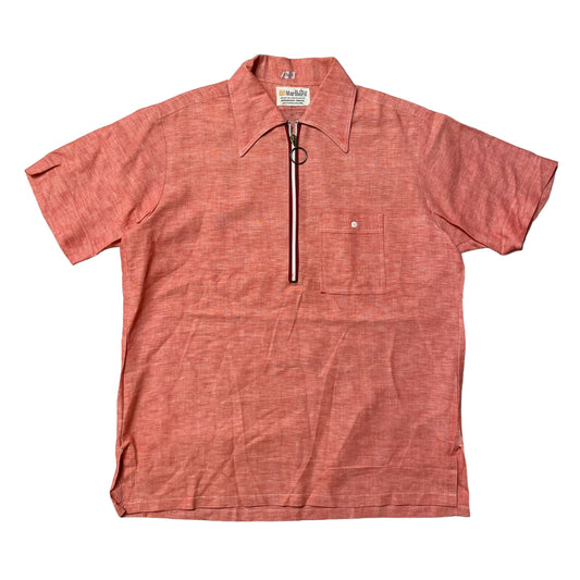 60’s Marlboro Perm Press Quarter Zip Shirt