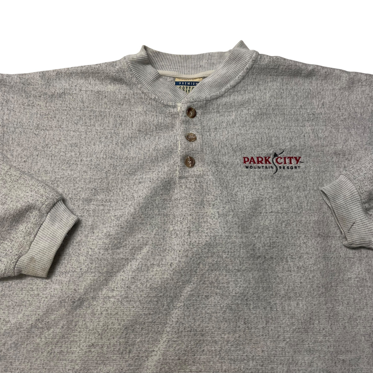 90’s Park City Mountian Resort Henley Sweatshirt