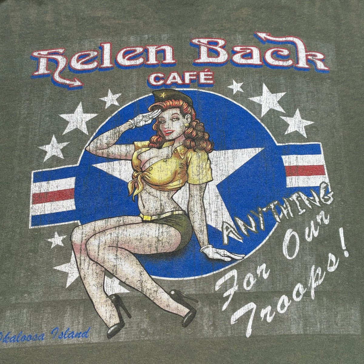 Pin up girl tshirt size large