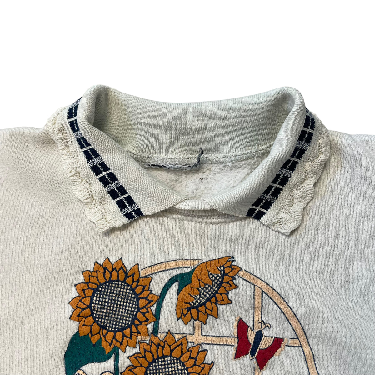 90’s Sunflower Collared Sweatshirt