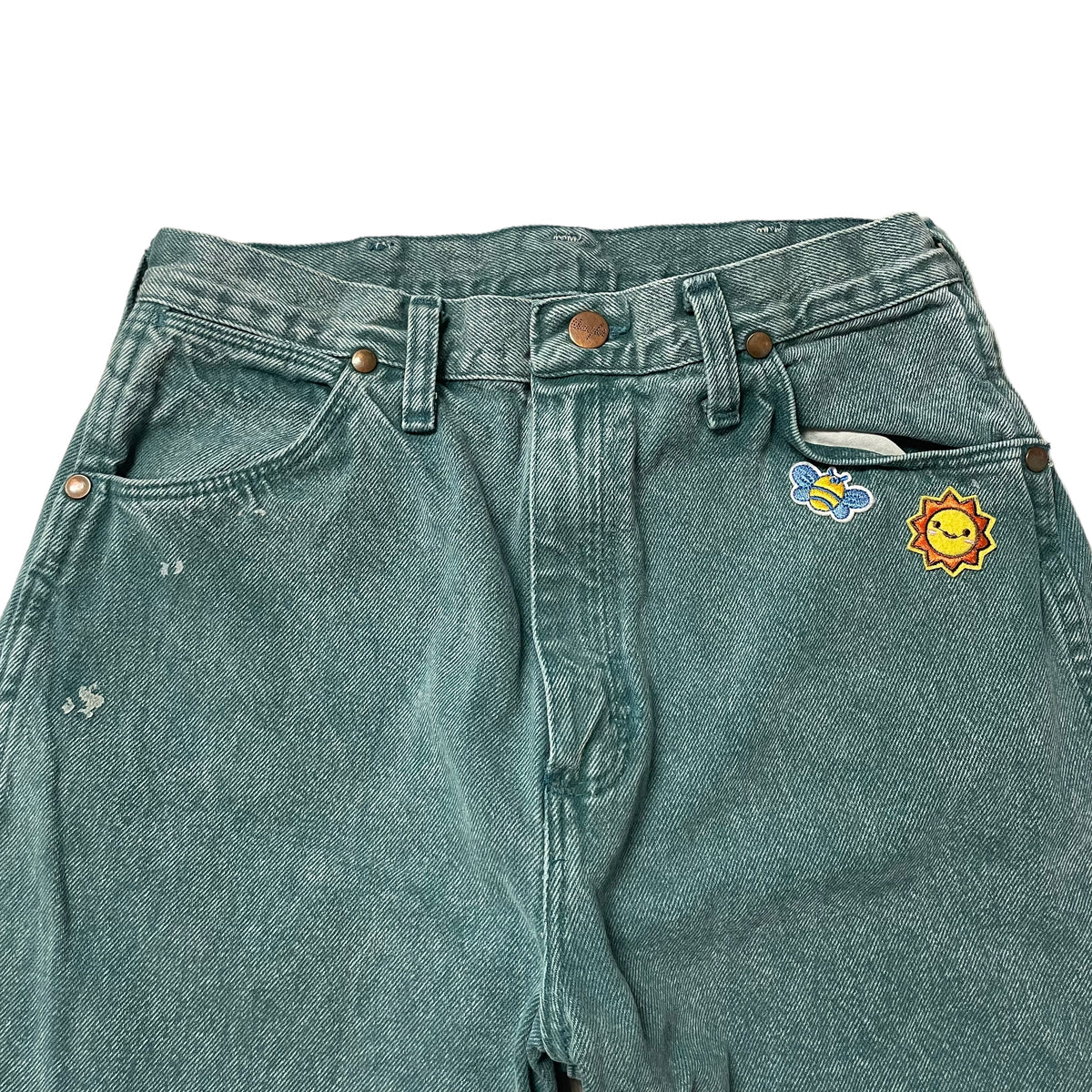 90’s Wrangler Patched Girl’s Jeans Green