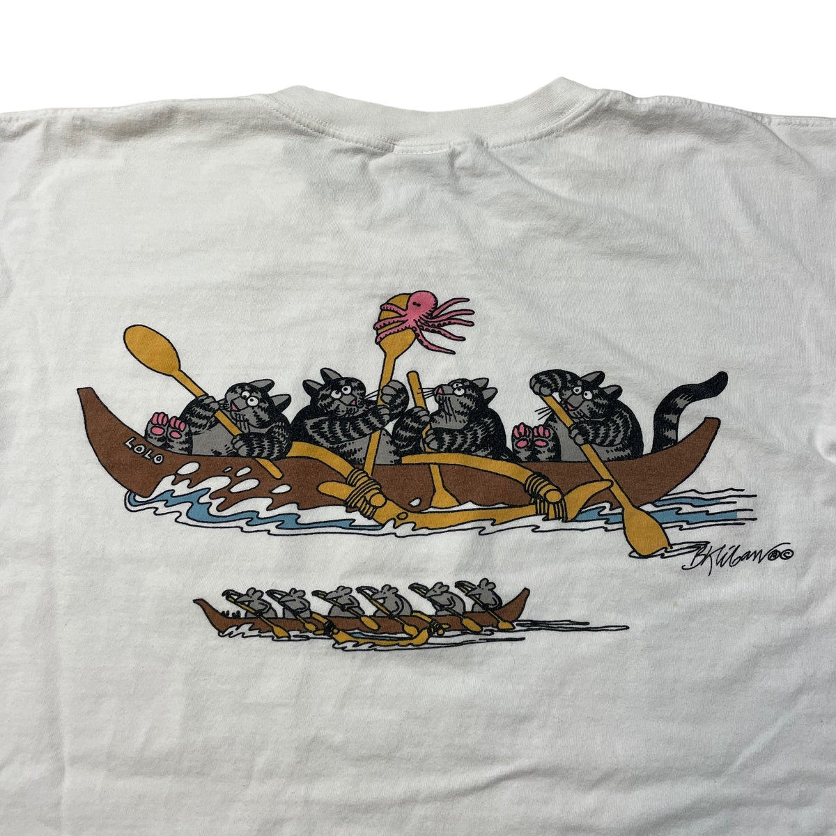 90’s ‘Rowing Cats’ Crazy Shirt T-Shirt