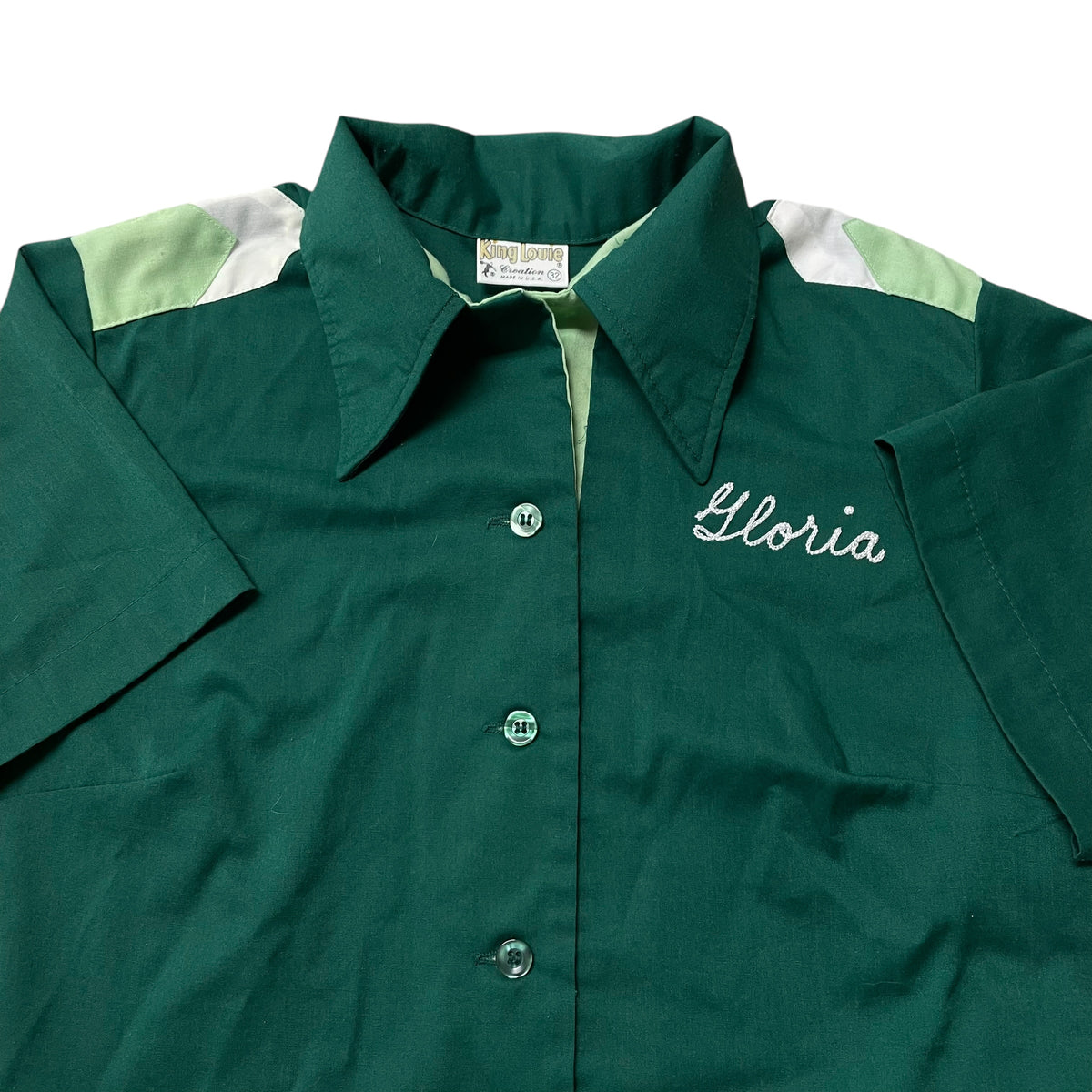 70’s King Louie Chainstitched ‘Gloria’ Bowling Shirt Women’s