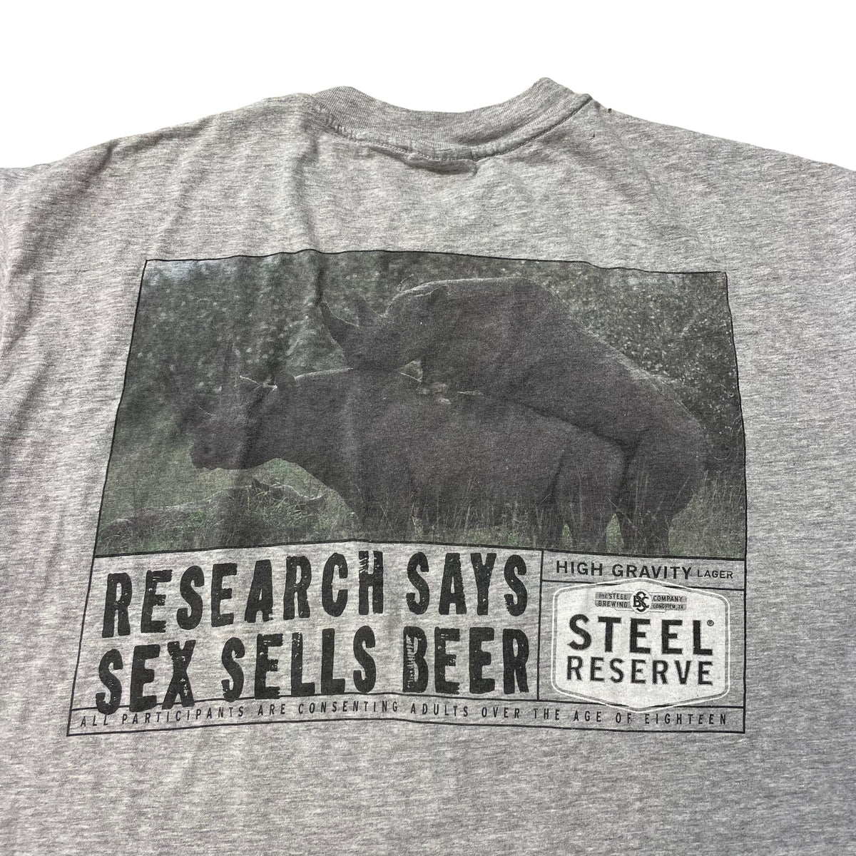 00’s ‘Sex Sells’ Steel Reserve Brewing Co. T-Shirt
