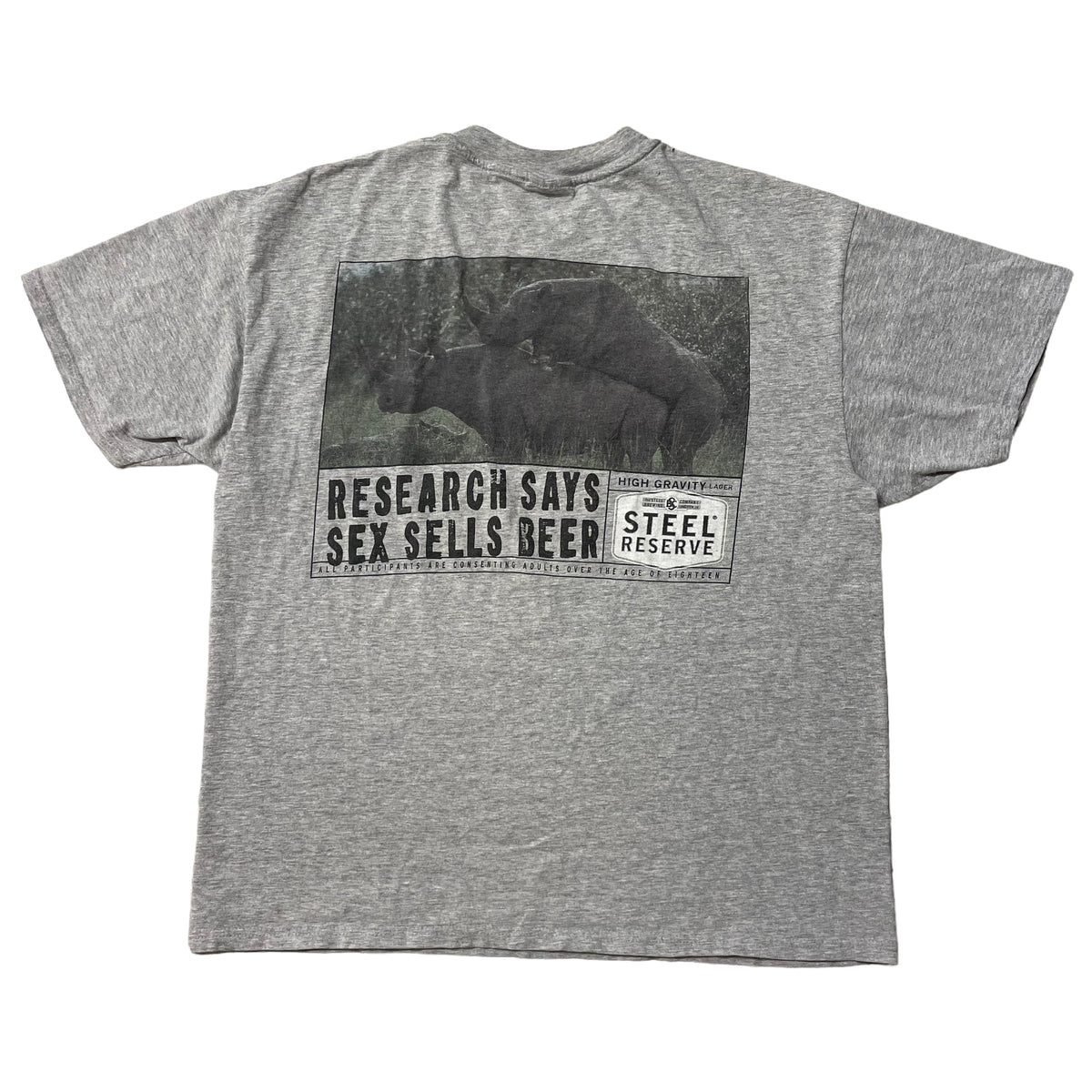 00’s ‘Sex Sells’ Steel Reserve Brewing Co. T-Shirt