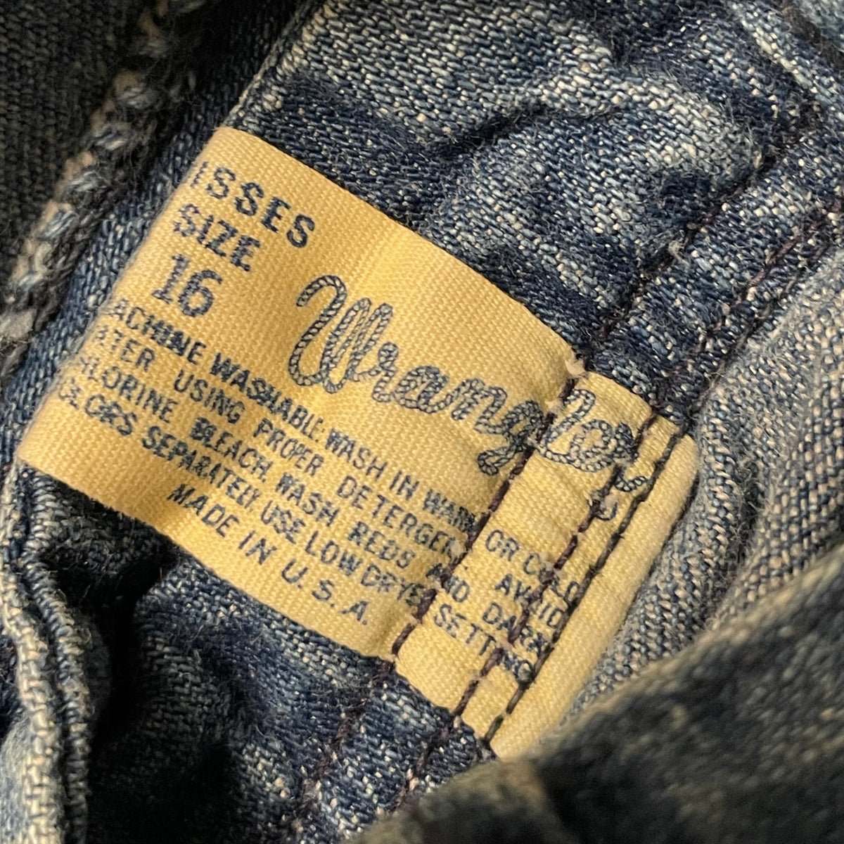 70’s Wrangler Misses Denim Jean