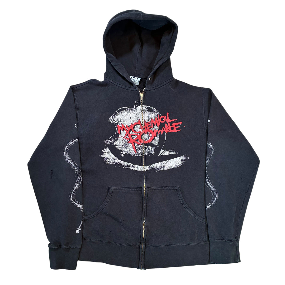 My Chemical Romance (MCR)‘Apple’ Zip Up Hoodie Medium