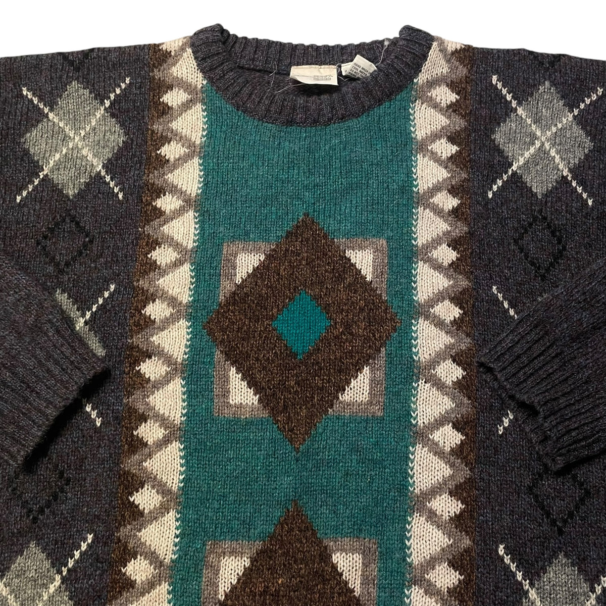 80’s Sostanza Patterned Wool Sweater