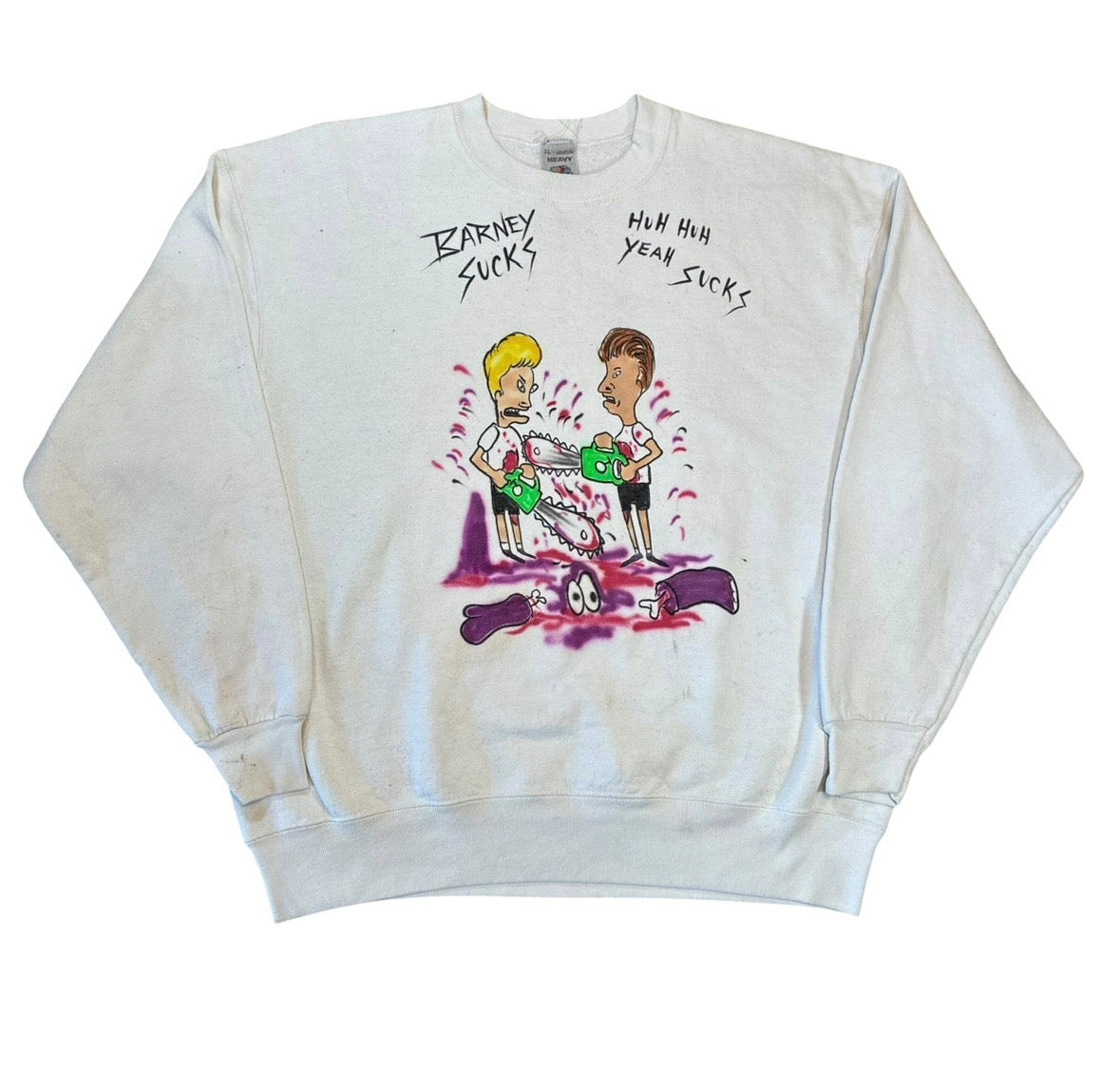 Barney Parody Sweatshirt  size xl !!!