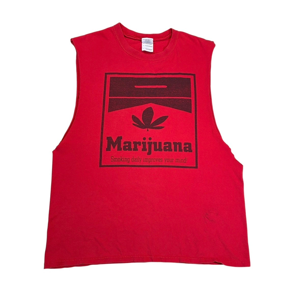 Weed  cut off T-shirt size large