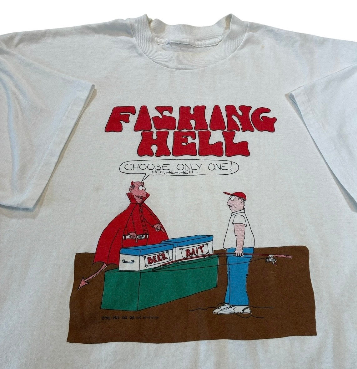 Fishing hell T-shirt size XL