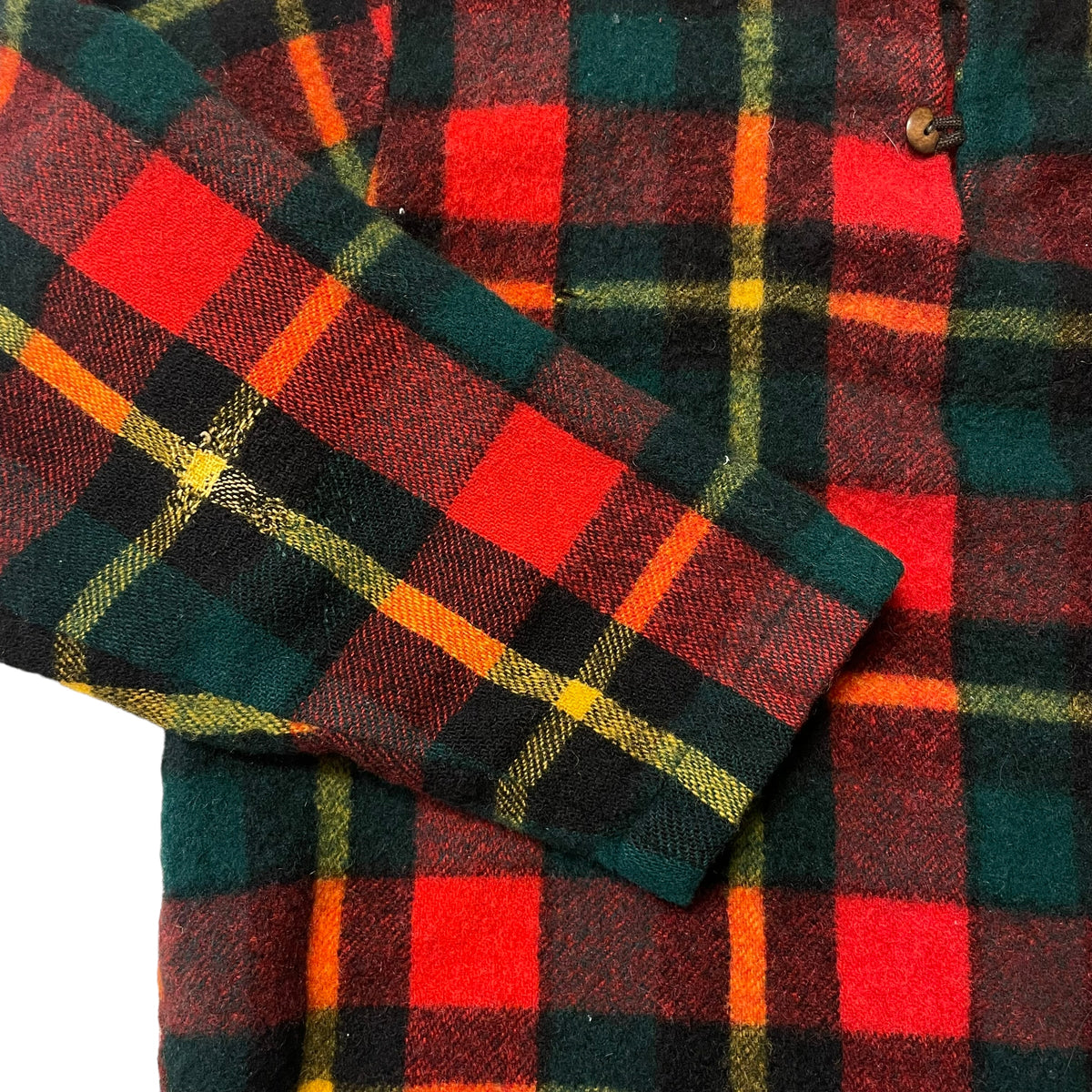 50’s/60’s Fox Knapp Plaid Wool Pullover Jacket