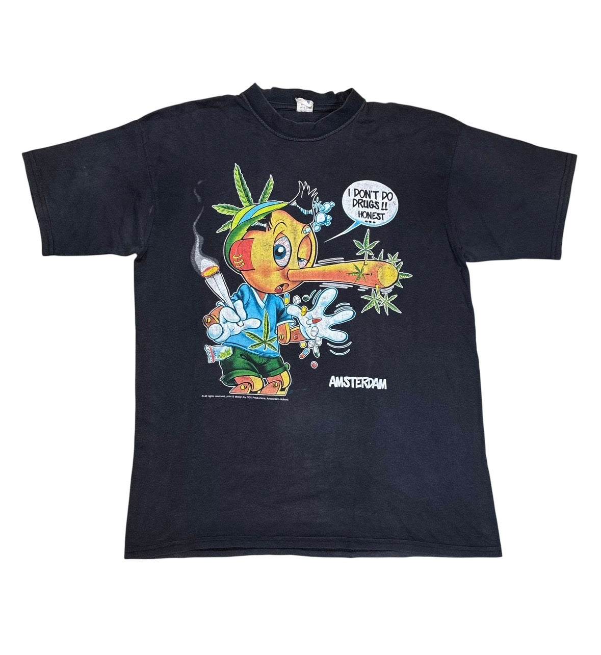 Pinocchio weed tee size large