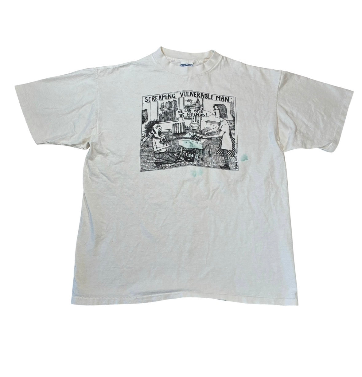 Screaming man tee size xl