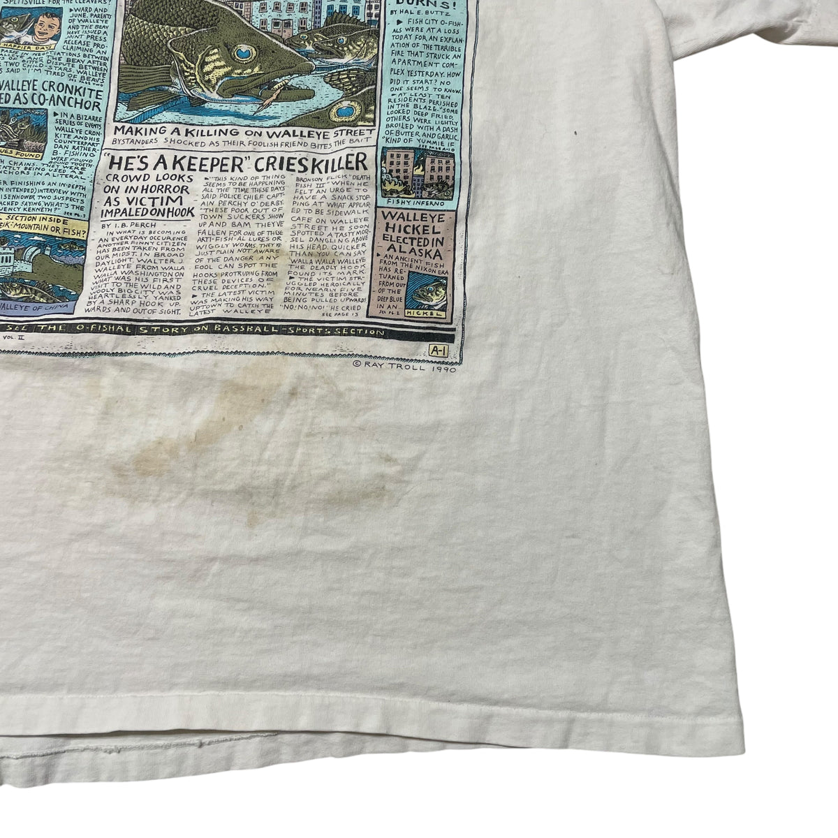 90’s Lee ‘Walleye Street Journal’ Ray Troll T-Shirt