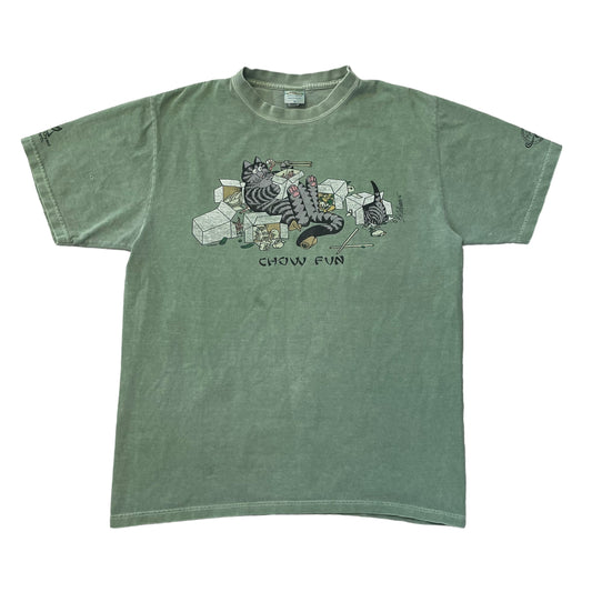 00’s Crazy Shirt ‘Chow Fun’ Ti Leaf Dyed T-Shirt