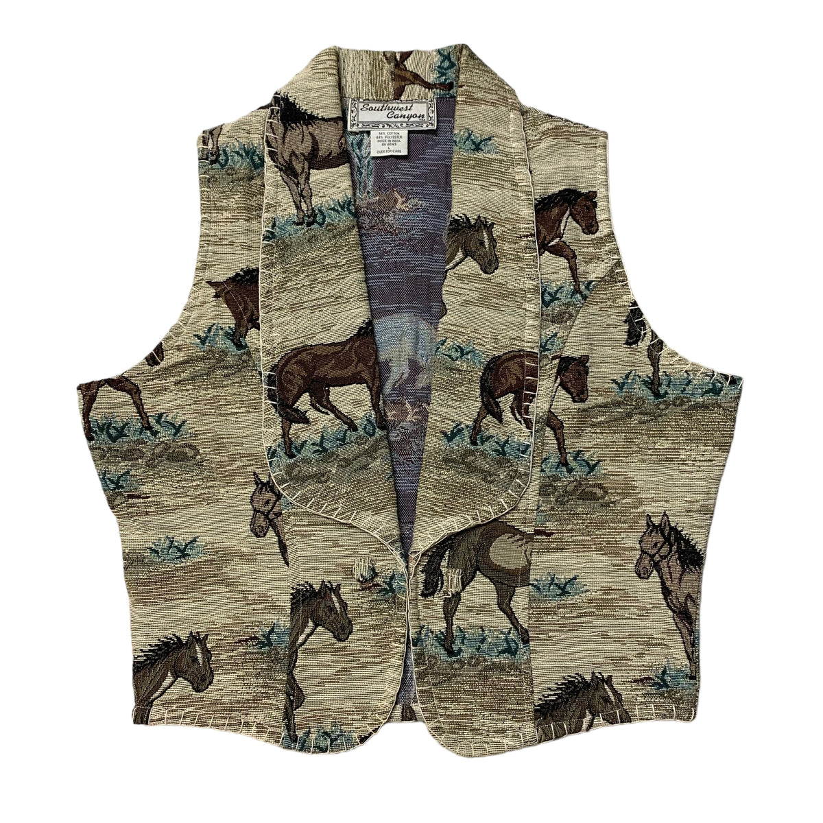 90’s Southwest Canyon Horse Vest