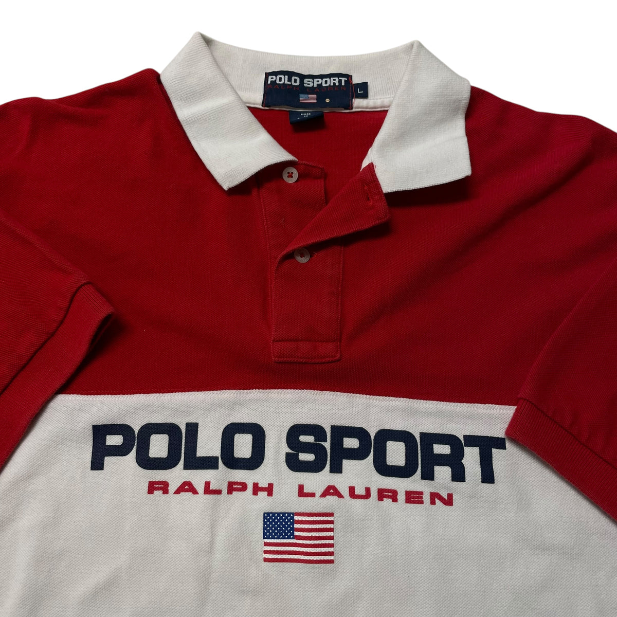 90’s Polo Sport Two Tone Polo Shirt